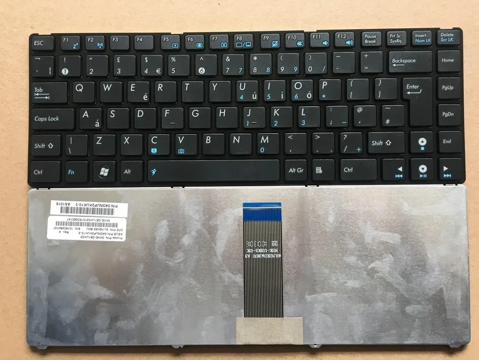Великобритания Клавиатура для ноутбука ASUS U20 U20A UL20 UL20A 1201 K T 1201N с черным Рамка