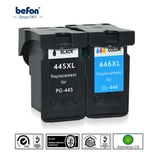Befon Yeniden Üretilmiş 445 446 XL Mürekkep Kartuş Değiştirme Canon için Canon PG-445 CL-446 PG445 CL446 için ip2840 MG2440 2540 2940 494