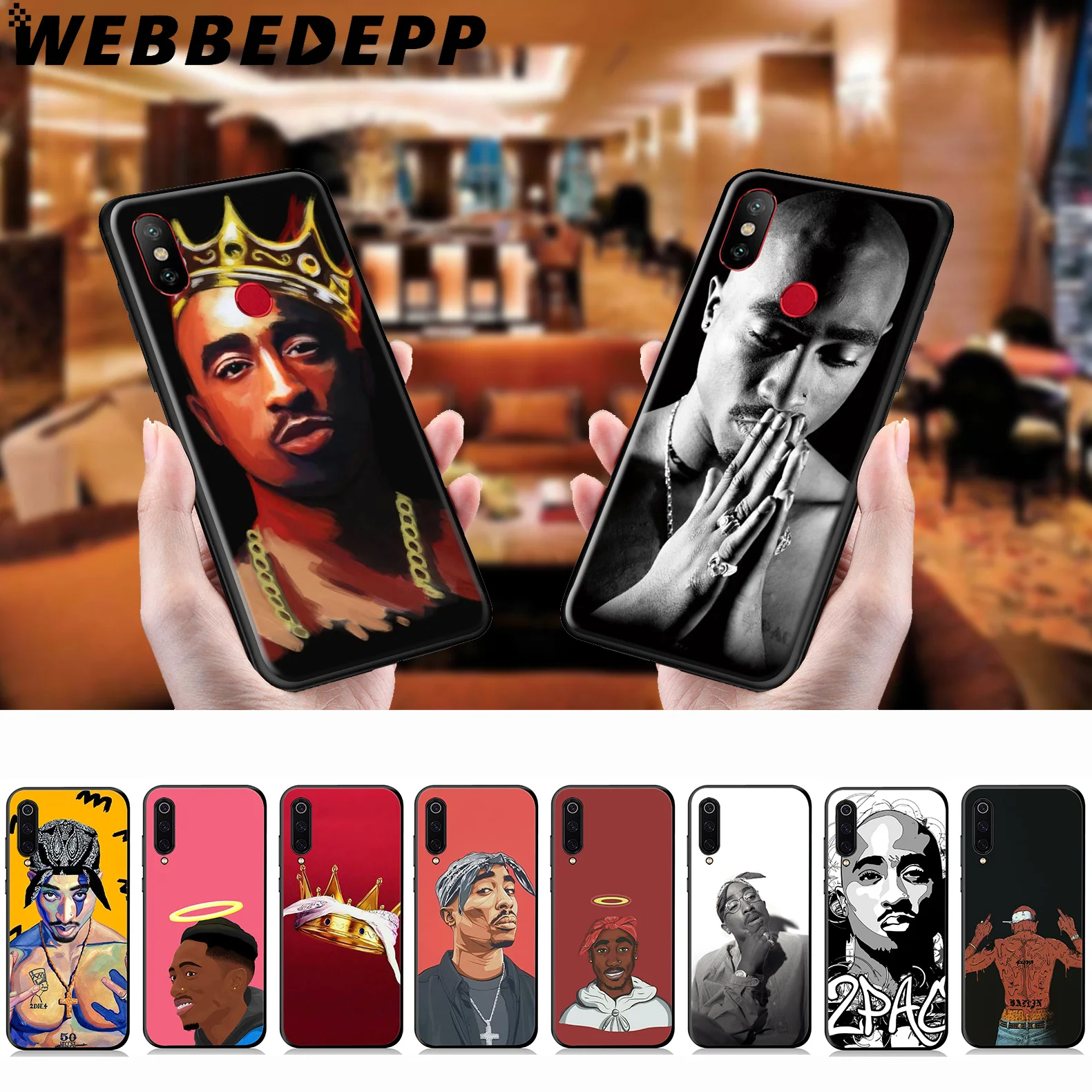 Мягкий чехол WEBBEDEPP 2pac Tupac для Xiaomi Mi 9T 9 8 SE 6 A1 A2 A3 Lite MiA1 MiA2 MiA3 F1 MAX 3 Mi8 CC9E CC9 |