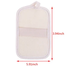 1 шт. Губка из натуральной люфы перчатки для душа и ванной отшелушивающая для мытья кожи спа массаж скраб для мытья мягкий коврик Новинка