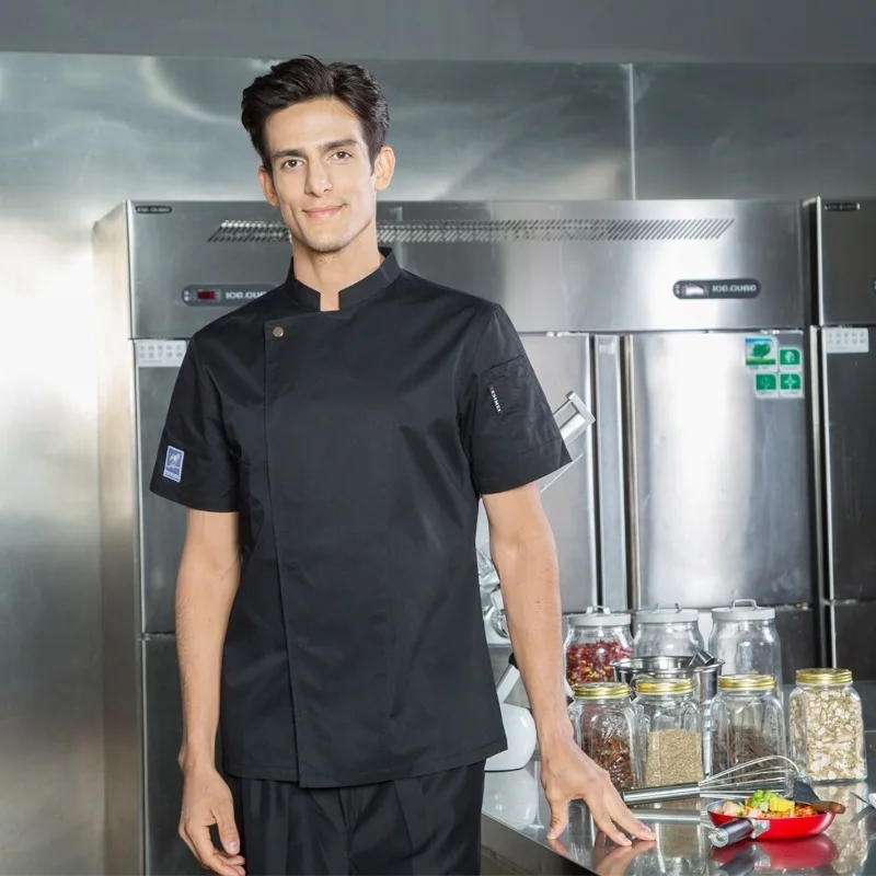 ChefCoat Chef Uniform Short/Long Sleeve Kitchen Tops Hotel Uniform WorkwearM-3XL 