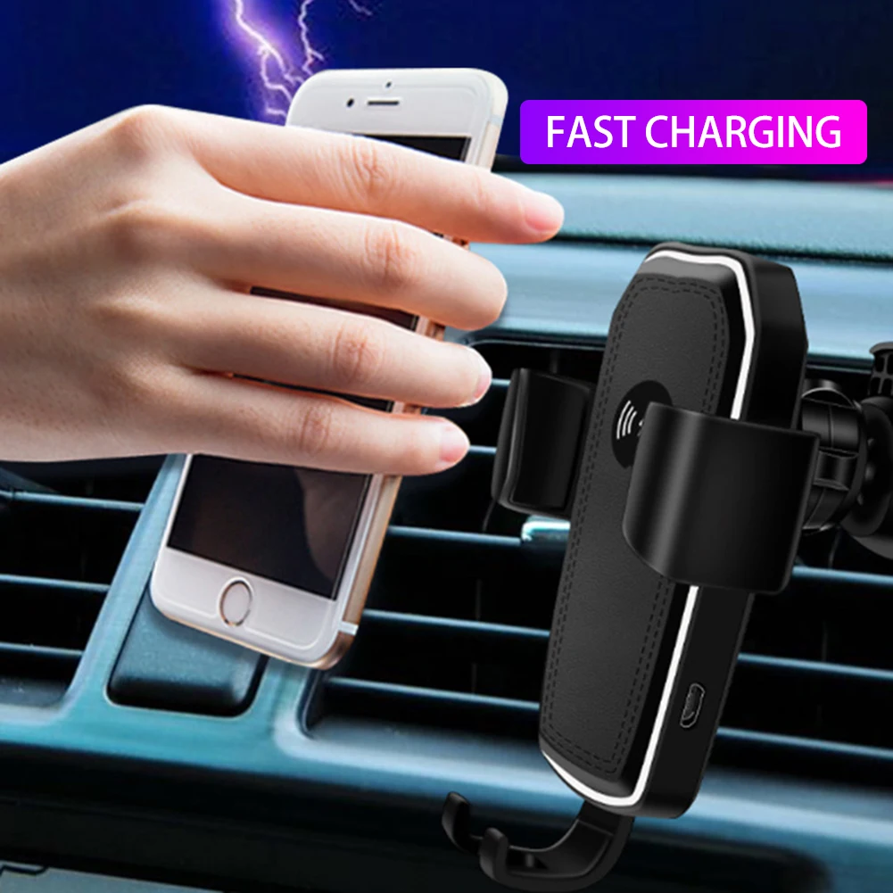 

10W Wireless Car Charger Air Vent Mount Phone Holder for IPhone XS Max Xr Xs Max Samsung S10 9 8 7 for Huawei Mate 20 Pro 20 RS