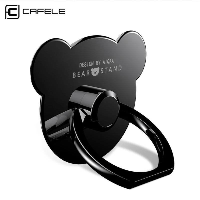 Cafele Finger Ring Phone Holder for iphone7 Samsung S8 Huawei Xiaomi Metal Mini Cute Bear Holder Stand for Smart Phones Cafele Finger Ring Phone Holder for iphone7 Samsung S8 Huawei Xiaomi Metal Mini Cute Bear Holder Stand for Smart Phones