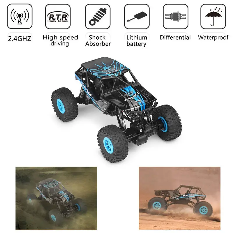 

10428-D 1:10 Scale 2.4G 4WD Electric Brushed Crawler RTR RC Car SUV Remote Control Off-road Vehicle Toy Gift Big Size