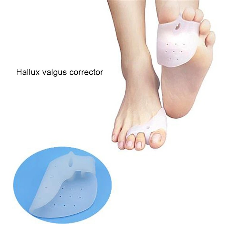 

1pair 2pcs Hallux valgus Orthotics,Silicone Toes Separator The big Toe Bunion Corrector,Foot Daily Use Care Tool Orthopedic pad