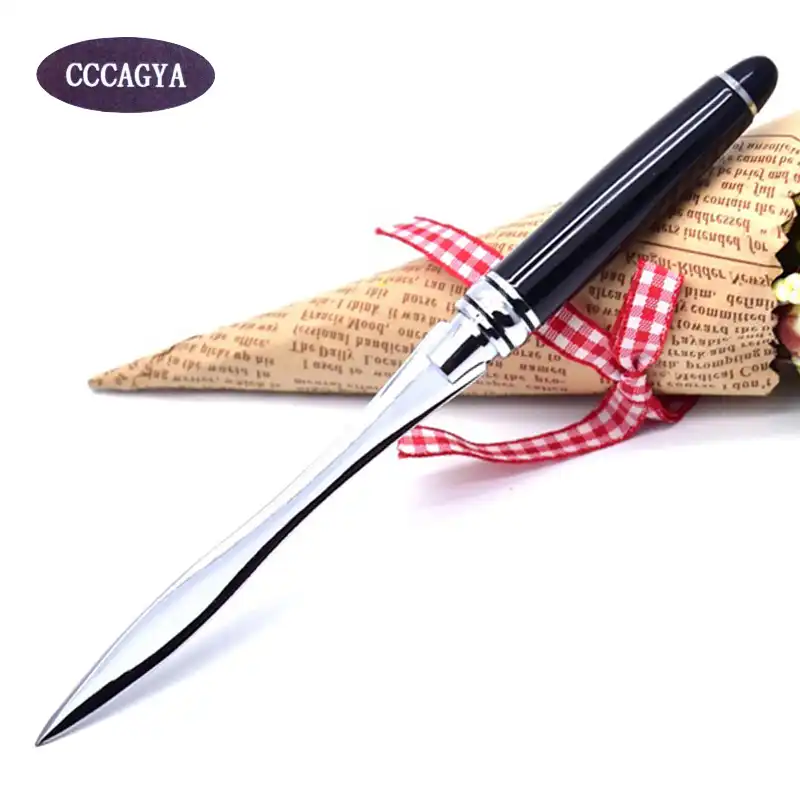 CCCAGYA F002 нож из нержавеющей стали для резки бумаги. Ручка школьные офисные подарки аксессуары открытые письма нож принадлежности. Распаковка инструмент - изображение