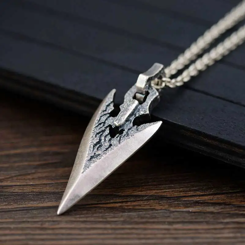 FNJ 925 серебряный нож подвеска Оригинал S925 тайские серебряные подвески для мужчин