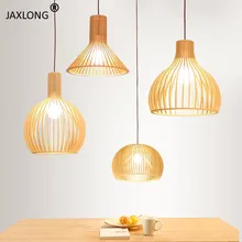 Japanese Style LED Solid Wood Pendant Lights Loft Simple lustre home Decor Lighting Hanging Lamp Living Room Home Pendant Lamp simple loft style modern led pendant light fixtures dining room wood droplight japanese single head hanging lamp home lighting