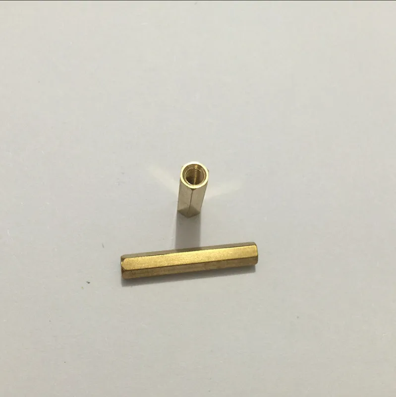 

10PCS M4 Brass Hexagonal Threaded Double Pass Spacers Hexagon Copper Post