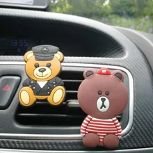 Mr Tea лучший для автомобилей, стильный, Забавный 3D мультфильм Медведь Стиль освежитель воздуха Духи для автомобиля Кондиционер Vent запах игрушки Accrssories