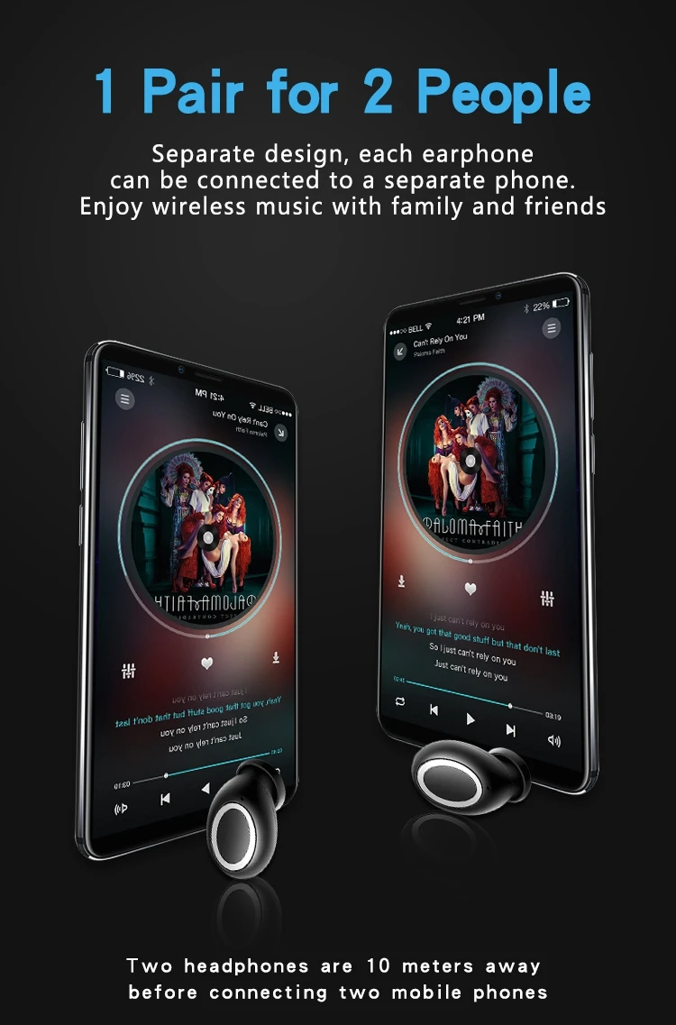 Сенсорные Bluetooth наушники с отпечатком пальца 5,0 TWS для samsung Galaxy S9 S10 S8 S7 S6 Edge Plus S10E Note, беспроводные наушники с двойным микрофоном