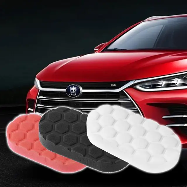 VORCOOL 3pcs Waxing Polish Foam Sponge Applicator Pads for Cars Vehicle Glass