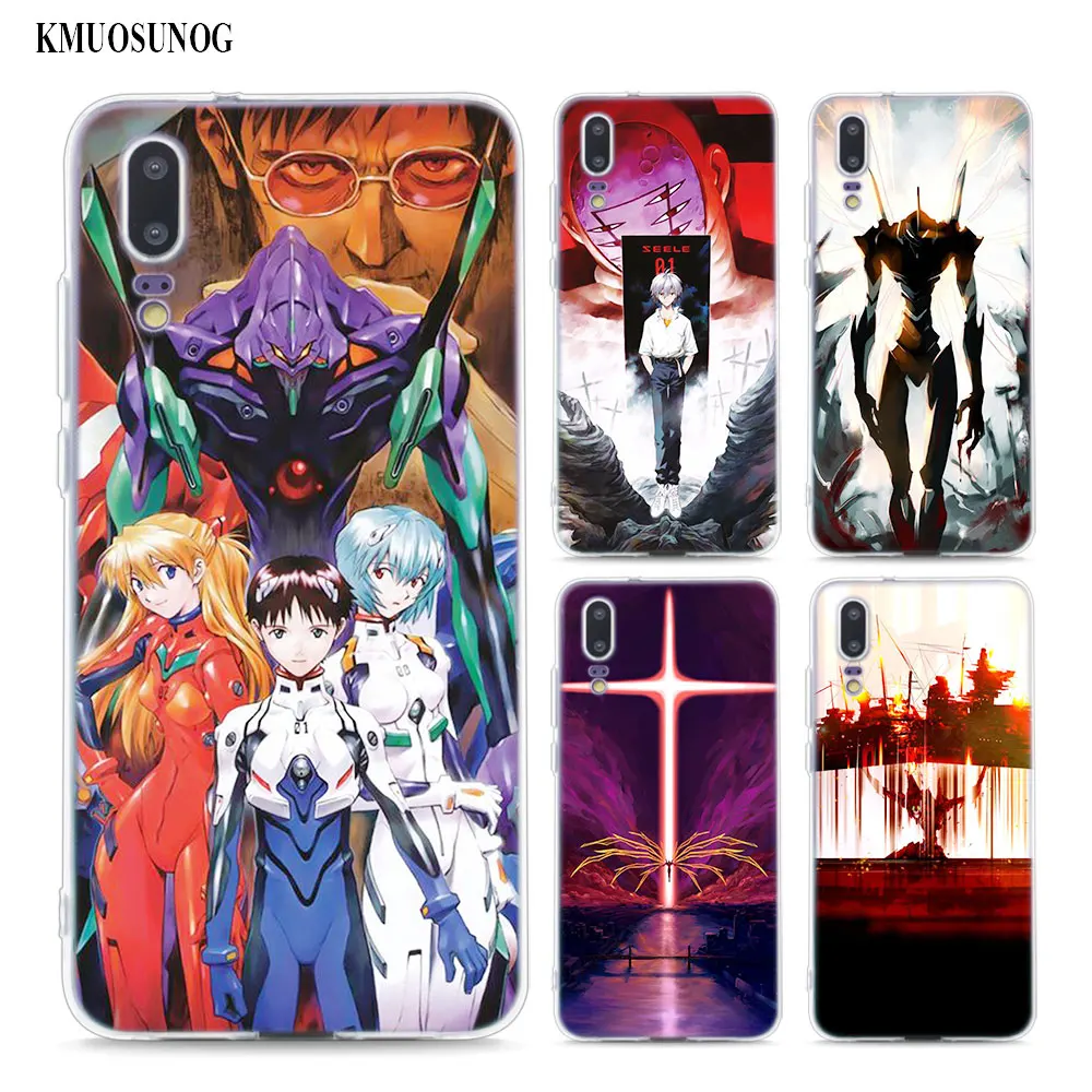 

Transparent Soft Silicone Phone Cases Neon Genesis Evangelion anime for Huawei Honor P20 P10 P9 P8 9 8 Lite 2017 7A Pro