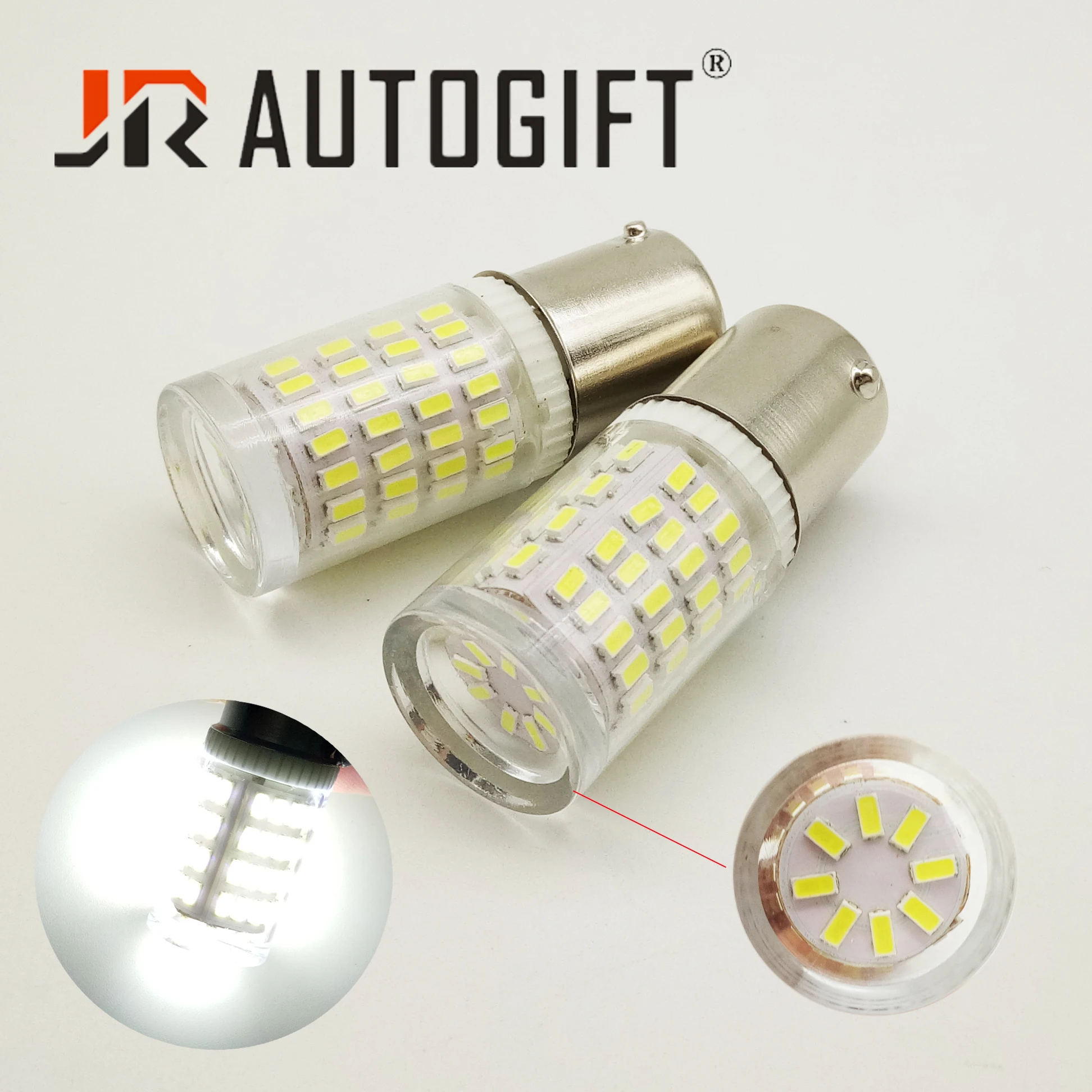 

50pcs Super Bright Car LED Bulbs 1156 1157 BA15S BAY15D S25 3014 80 LED Turn Signal Light Auto Reverse Parking Lamp Car styling