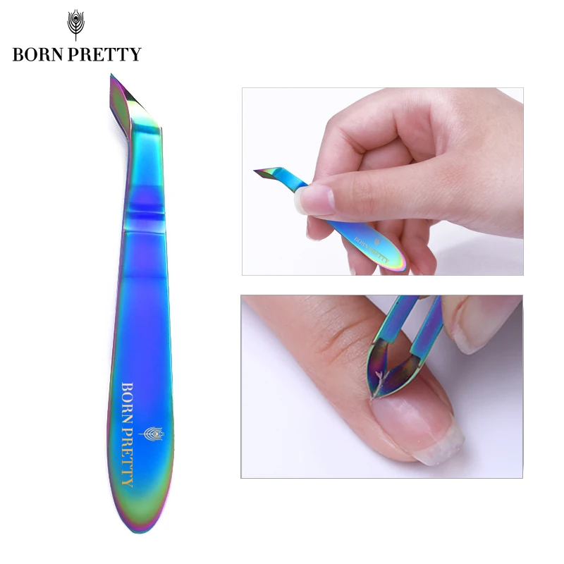 Мини кусачки BORN PRETTY для кутикулы ногтей Радужный Хамелеон удаления омертвевшей