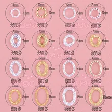 50 шт./упак. Япония 3D сплав ногтей аксессуары металлические украшения для ногтей украшение Kawaii Овальный Круглый Стиль ногтей Запчасти DIY Инструменты для ногтей расходные материалы