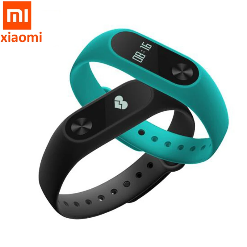 Xiaomi mi Band 2 mi Band 2 браслет умный монитор сердечного ритма фитнес-трекер с тачпадом OLED экран для Android iOS