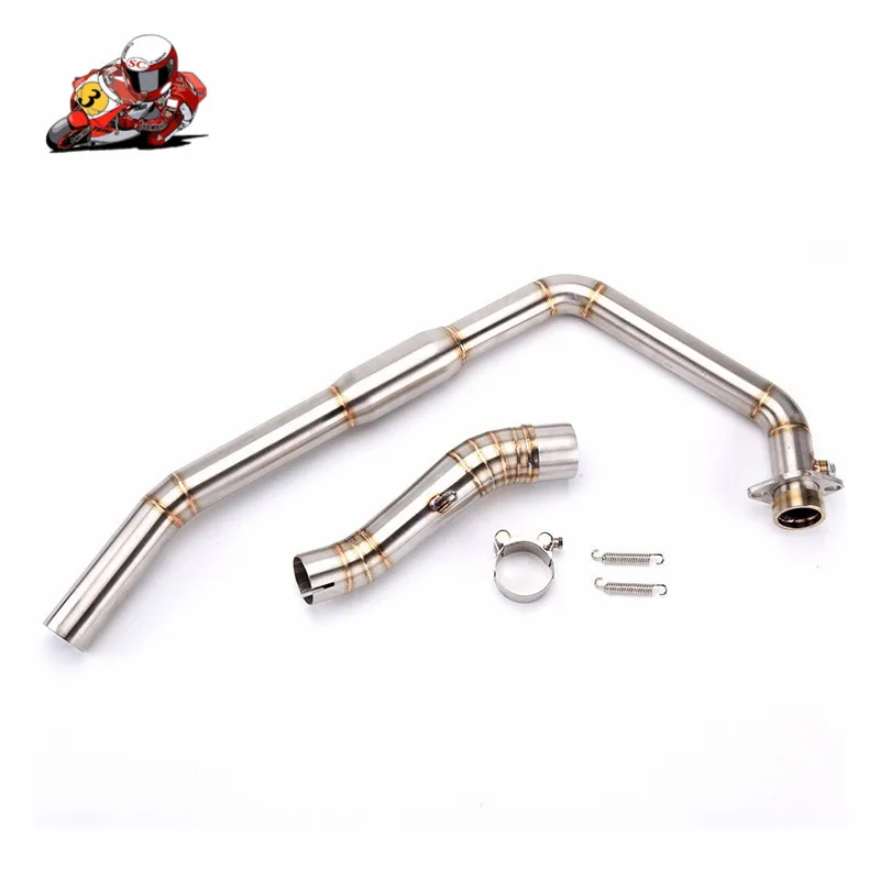 

CBR300 Motorcycle Exhaust System Front Header Link Tube Pipe Stainless Steel Connect Middle Pipe Exhaust Pipe for Honda CBR300