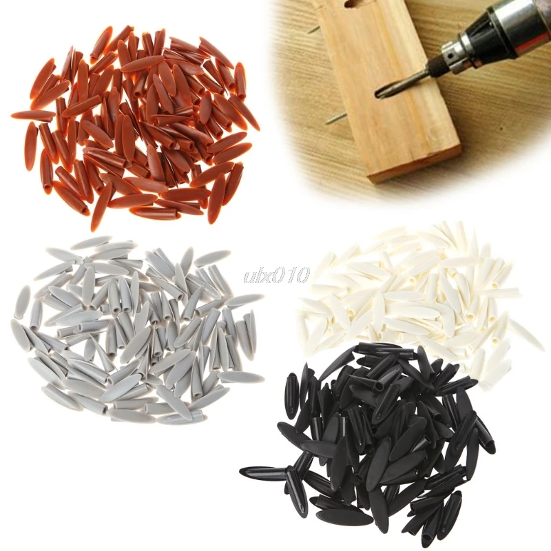 

100Pcs Pocket Plugs Plastic Caps Woodworking Hide Hole Jig System Hand Tools New S02 Wholesale&DropShip