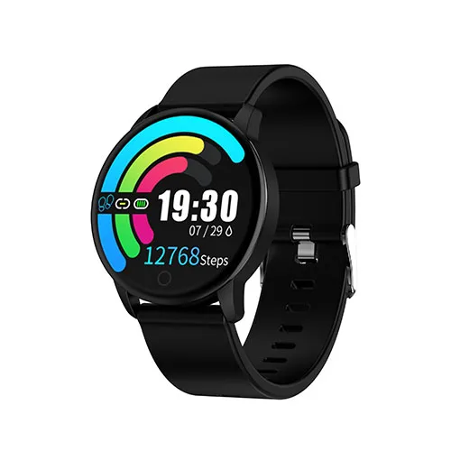 Vorke VK15 Women Smart Watch Fashion Fitness Tracker Heart Rate Monitor Blood Pressure Measure Sport Functional Smart Watch - Цвет: black silica