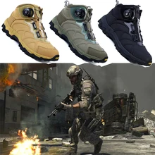 Новинка, быстрая обратная автоматическая система шнуровки боа/Тактическая и легкая амортизирующая уличная Защитная Военная обувь