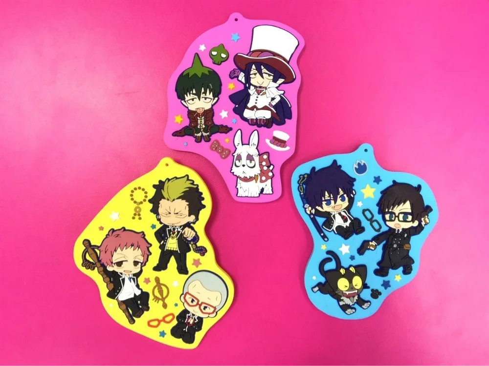 Оригинальный японский аниме фигурка Ao no Exorcist Okumura Rin силиконовый брелок подвеска