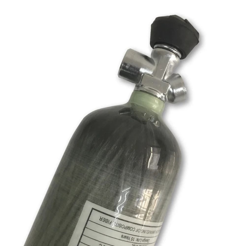 AC10331 Acecare 3000cc CE certificate HP 4500psi 300bar carbon fiber gas cylinder with valve for pcp air gun paintball tank