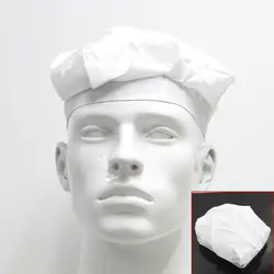 Новый Plain White шеф-повар барбекю Кук Паффи Hat Необычные платья защитный пыли Кепки Прямая поставка