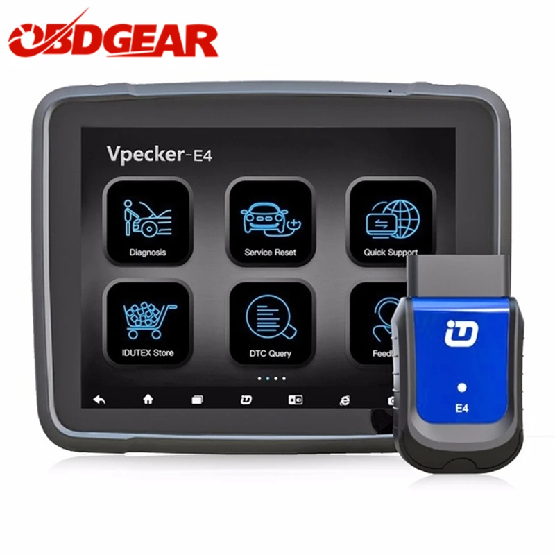 VPECKER E4 Bluetooth OBD 2 автоматический сканер 8 дюймов Windows Vpecker планшет ODB для телефона