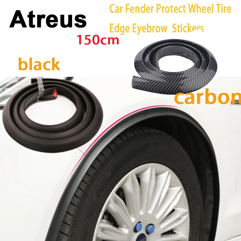 Углеродная наклейка Atreus 150 см для Lexus Honda Civic Opel astra h j Mazda 3 6 Kia Rio Ceed Volvo Lada|Наклейки на