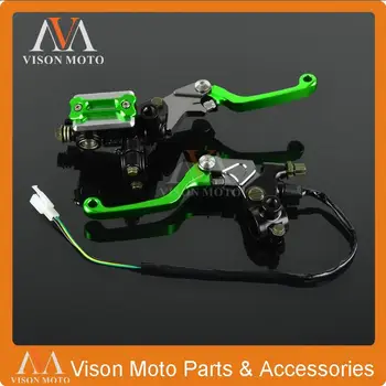 Flexable Brake Lever Master Cylinder + Cable Clutch Perch For Kawasaki KLX250 KLX150 KLX450 KDX220 KDX250 Enduro Dirt Bike