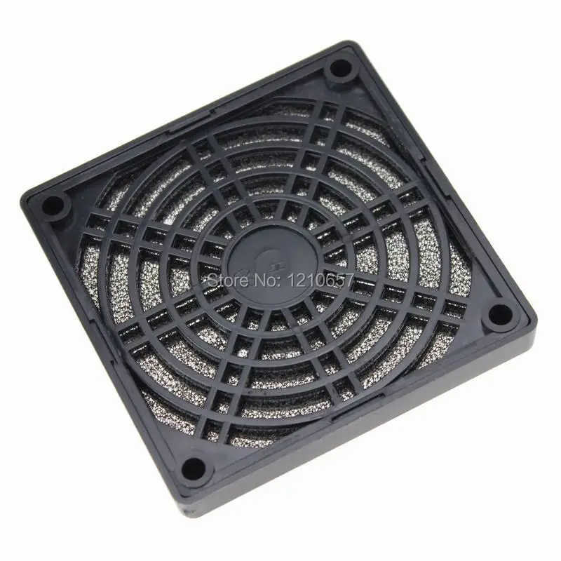 600Pieces LOT 8CM 80mm Fan Filters Black Plastic Dust Network Cooling