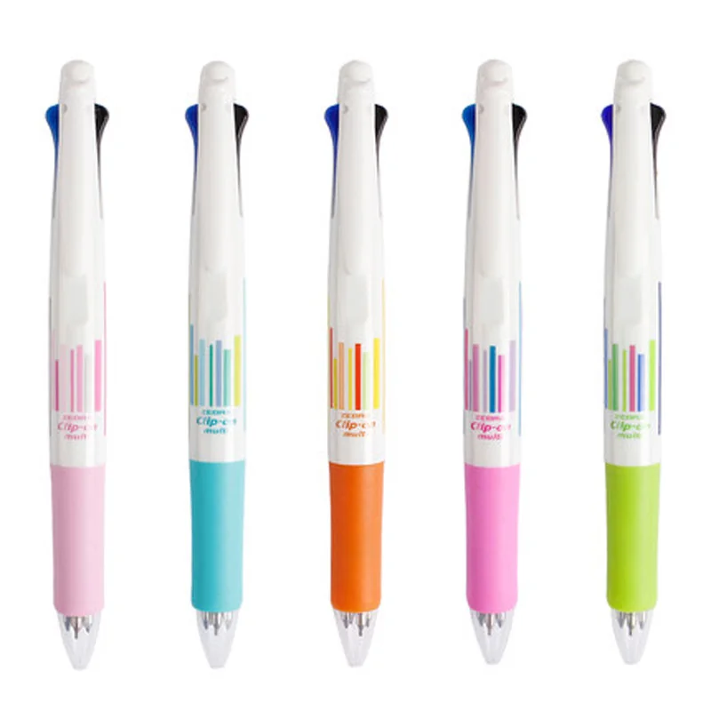 

1 Pcs Limited EditionB4SA1-A4 ZEBRA Color Four Color Ballpoint Pen 0.7 Office Multifunction Pen 4 + 1 Ballpoint Pen Pencil 0.5mm