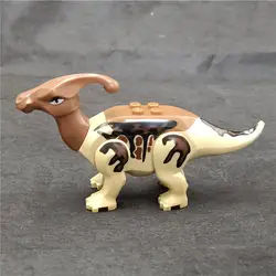 1 шт. Парк Юрского периода Динозавр тираннозавр рекс индораптор паразолуф строительные блоки кирпичи игрушки для детей подарок