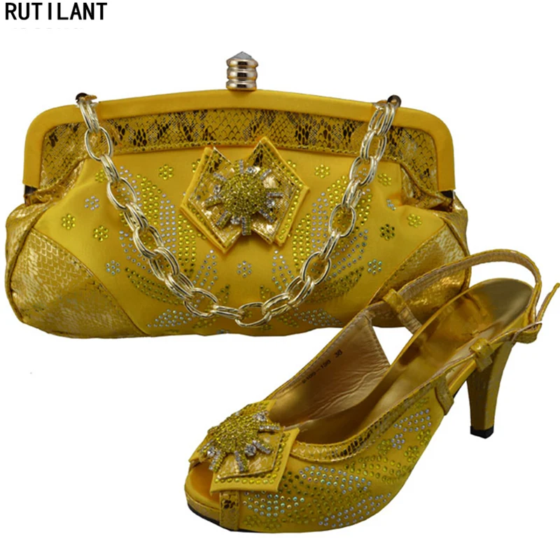 Latest Design African Shoes and Bags Set Women Italian Women Shoes and Bags To Match Sets Italy ...