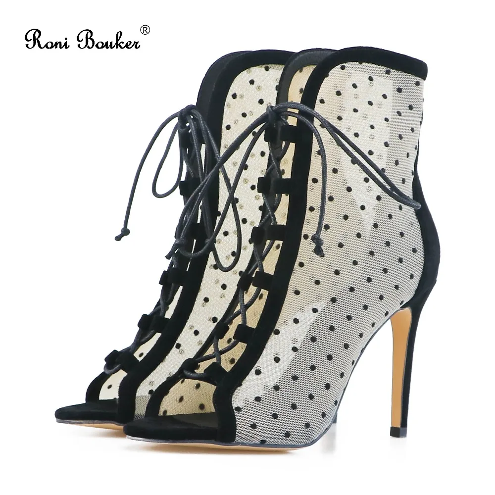 Peep Orteils Aiguille Noir Hauts Fête Patent Mode De Size42 Chaussons Tenue Talons silver Femme black Lacets Femmes Grand Chaussures Patent Talon Suede Black Pour Bottines À tqw86X00