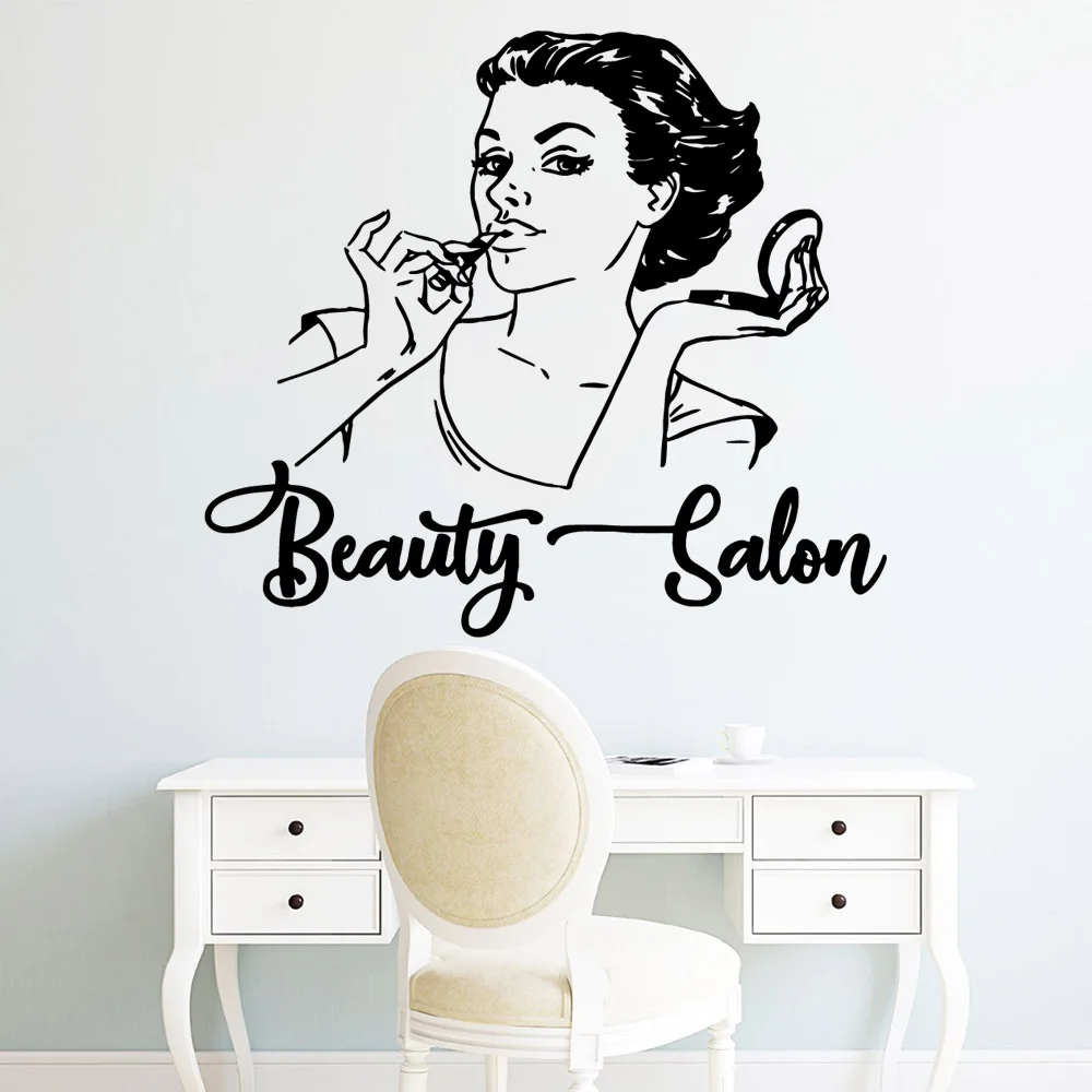 

Luxuriant beauty salon Vinyl Kitchen Wall Stickers Wallpaper Living Room Decor Children Room Sticker Mural naklejki na sciane