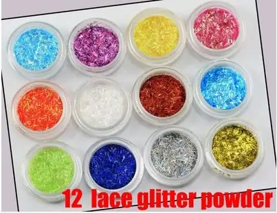 NEW 12pcs/box Nail Art Powder Decoration Snow Glitter Acrylic UV Gel Polish Tool | Красота и здоровье