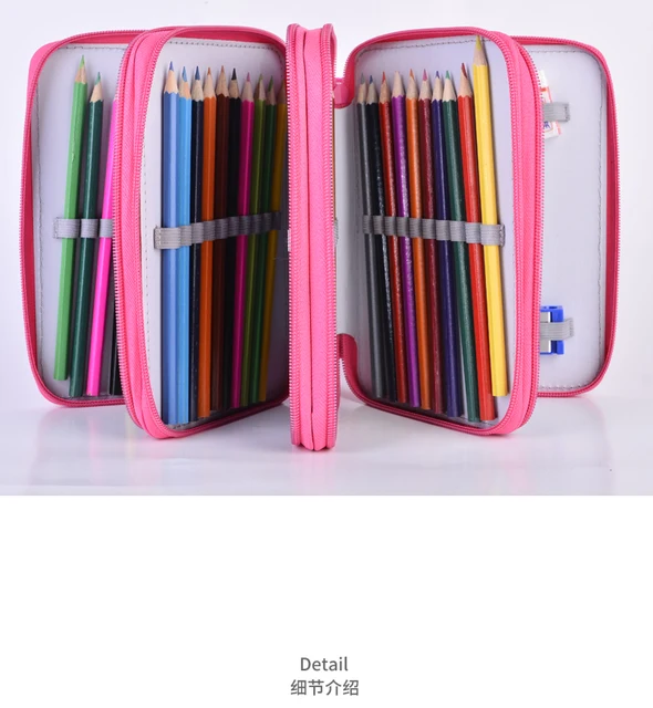 Cartuchera estuche escolar stylo etui caja cartucheras para lápices  escolares 52/72 agujeros …