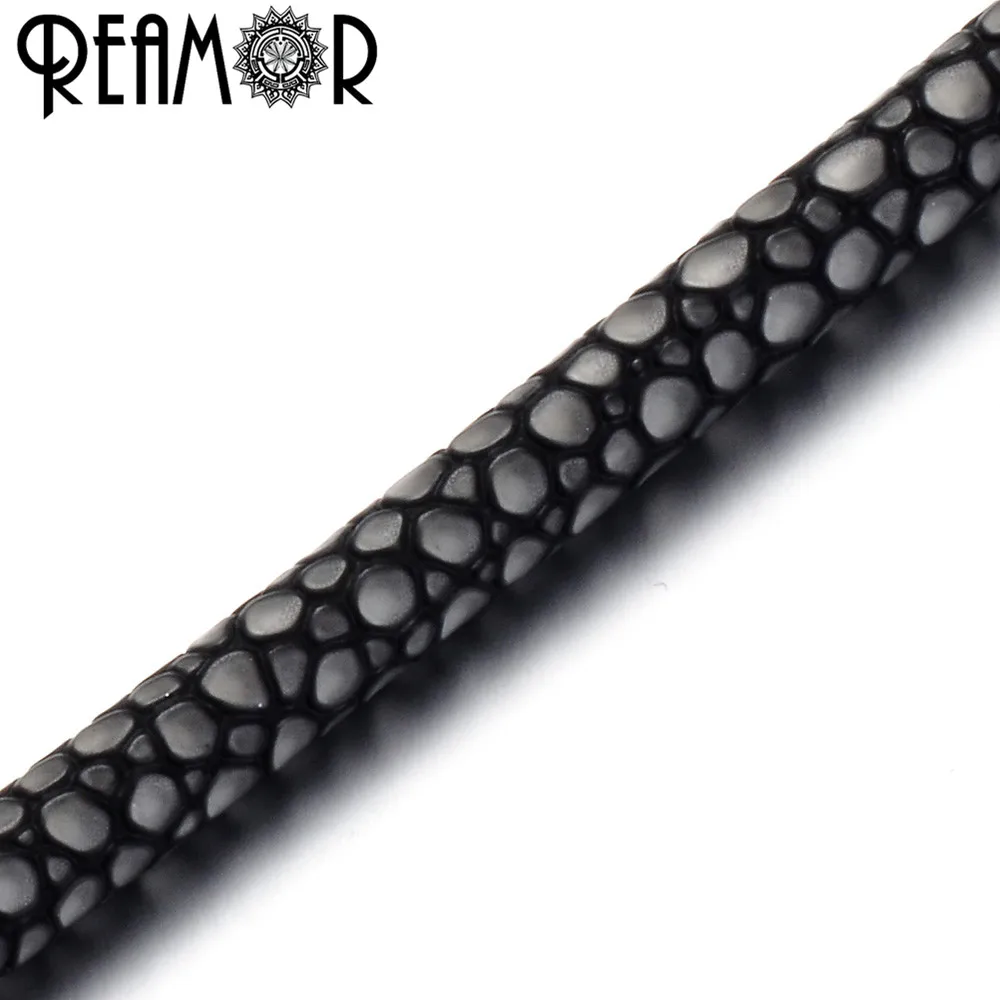 REAMOR высокое качество 4 цвета 5 мм PU кожа ската веревочный шнур для DIY браслет ювелирных изделий ремесло изготовление фурнитура