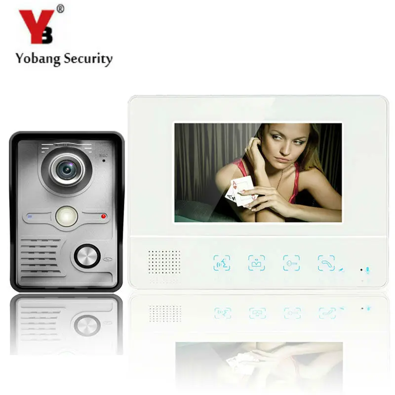 

YobangSecurity 7"Inch Video Door Phone Doorbell Intercom System Wth IR Outdoor Camera 1000TV Line Home Security Intercom System