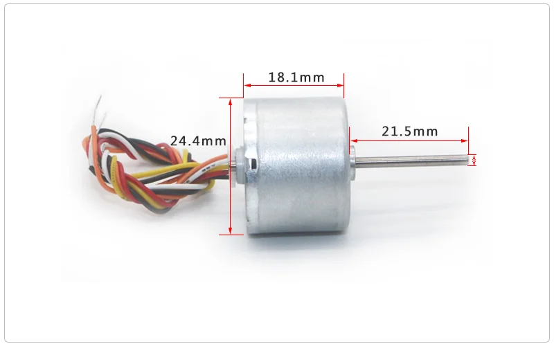 DC 24 В 8700 об/мин регулируемая скорость бесшумный долговечный микро высокоскоростной миниатюрный бесщёточный Электродвигатель с датчиком Холла измерение скорости
