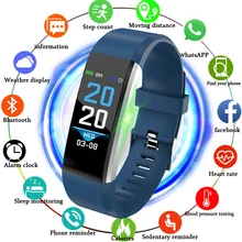 LIGE New Fashion Smart Bracelet IP67 Waterproof Social Information Remind Heart Rate Monitor Smart Sports watch for Android ios