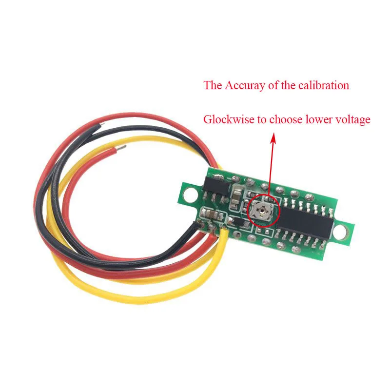 0,28 дюймов DC светодиодный цифровой вольтметр 0-100 в измеритель напряжения автомобильный мобильный тестер напряжения 12 В красный зеленый синий желтый