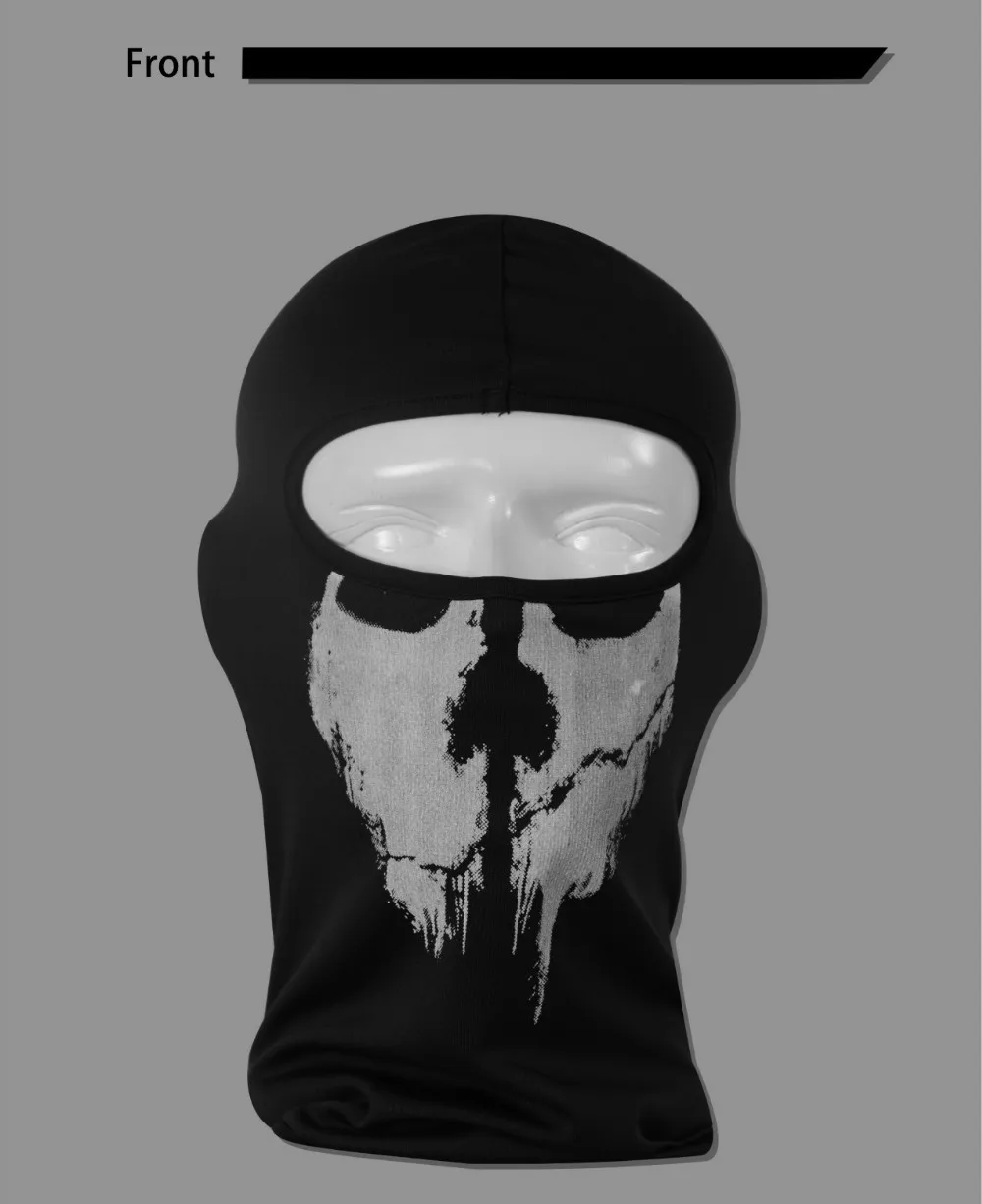 ghost skull face mask balaclava black 10