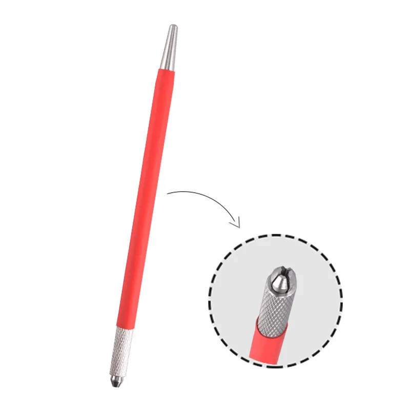 

Manual Dual-head Permanent Eyebrow Tattoo Pen Eyebrow Makeup Tattooing Machine Microblading Pen Circular Round needles