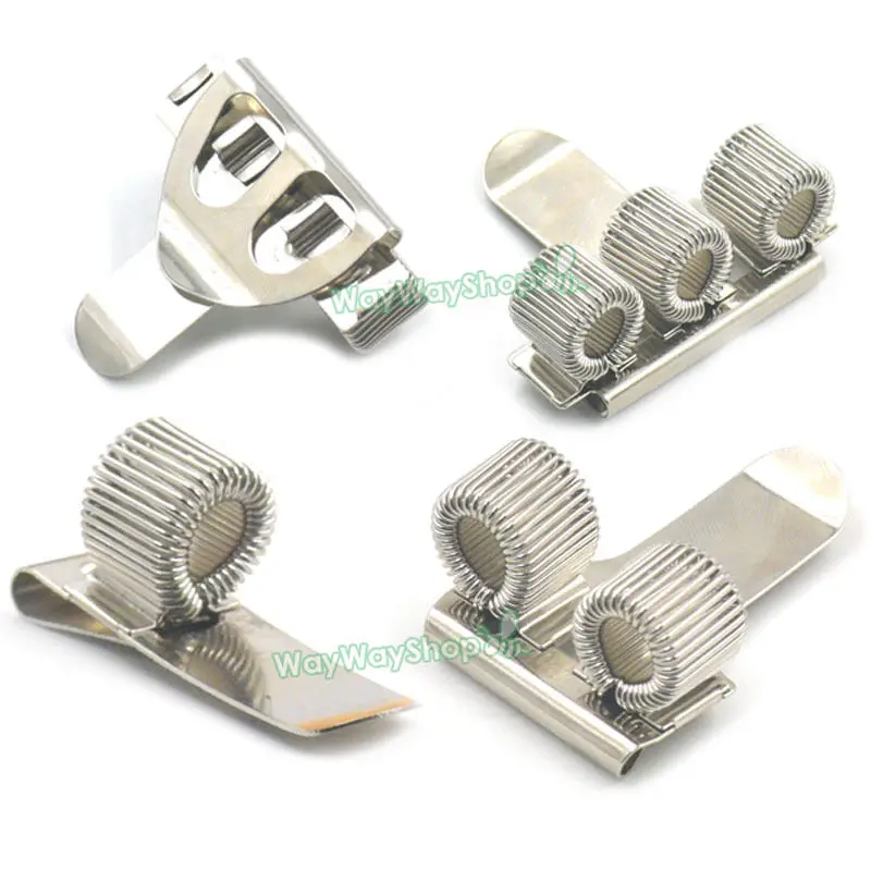 

10 Pcs Metal Pen Holder With Notebook Pocket Clips Doctors Office Nurse Uniform Notebooks Diary Book Wallet Holes