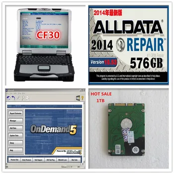 

computers with alldata 10.53 and mitchell demand auto repair software hdd 1tb toughbook cf30 laptop touch screen