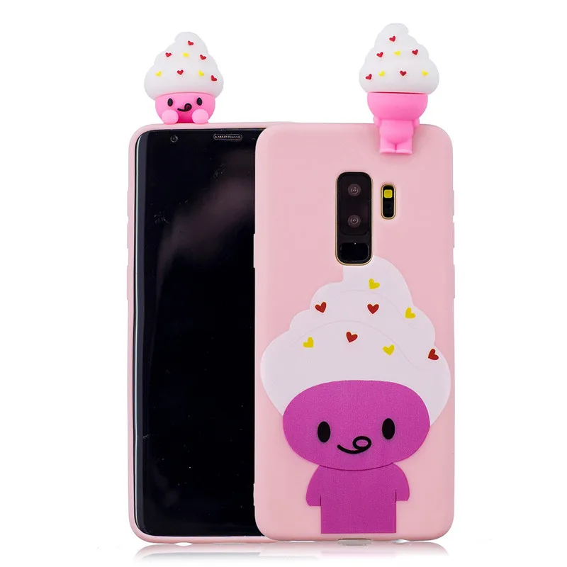 samsung cases cute Phone Case on for Samsung Galaxy S9 Plus S6 S7 Edge S8 Plus Note 8 9 S10 Plus Cover Fundas 3D Dolls Toys Cartoon Soft TPU Cases kawaii samsung cases Cases For Samsung