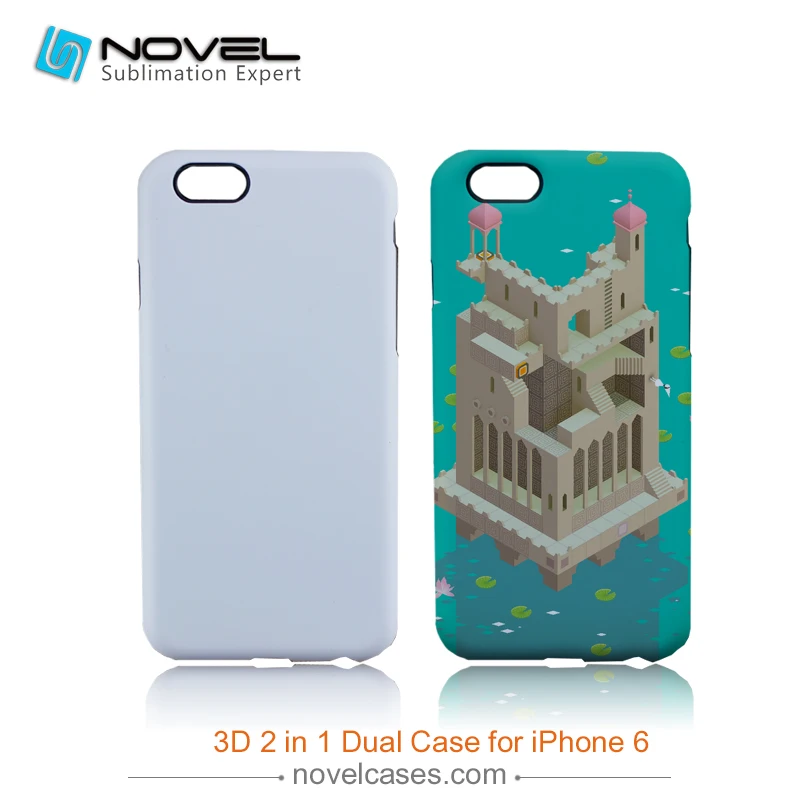 

3D PC+TPU 2in1 Heavy Duty Protective Phone Case For iPhone6